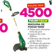 Trimtech Maquina de podar 900W