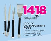 Megamaster jogo de churrasqueira 3 Peças
