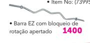 Barra EZ com bloqueio de rotação apertado
