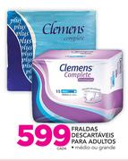 Fraldas descartáveis para adultos-cada