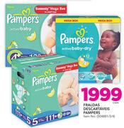 Fraldas descartáveis Pampers-cada