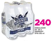 Embalagem de 6 Smirnoff Spin-300ml