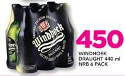 Windhoek Draught NRB 6 Pack-440ml