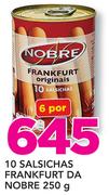 10 Salsichas Frankfurt da Nobre-250g