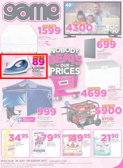 Game Botswana : Nobody Beats our Prices (26 July - 9 August 2017), page 1