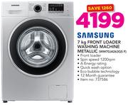 Samsung 7Kg Front Loader Washing Machine Metallic WW70J4263GS F