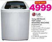 LG 16Kg Metallic Top Load Washing Machine T1603TEFTS AF