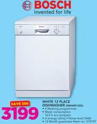 Bosch White 12 Place Dishwasher SMS40E12ZA