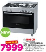 Bosch 90Cm Freestanding Gas Cooker HSG734355Z