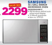Samsung 40Ltr Grill Mirror Microwave Oven MG402MADXBB F
