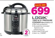 Logik 1000W 6Ltr Pressure Cooker RSH-012476-117