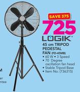 Logik 45cm Tripod Pedestal Fan FD-45MB