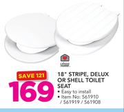 Always Home 18" Stripe, Deluxe Or Shell Toilet Seat
