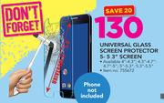 Universal Glass Screen Protector For 5-5.3" Screen (Excluding Phone)