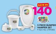 Baby Care 5 Piece Bumper Hamper Set