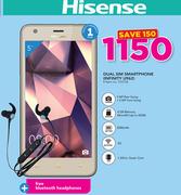 Hisense Infinity U962 Dual Sim Smartphone With Free Blutooth Headphone