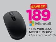 Microsoft 1850 Wireless Mobile Mouse