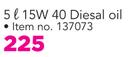 Castrol 5Ltr 15W 40 Diesal Oil
