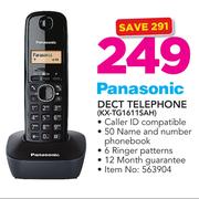 Panasonic Dect Telephone KX-TG1611SAH