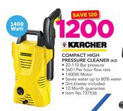 Karcher 1400W Compact High Pressure Cleaner K2