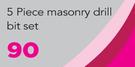 Fork Craft 5 Piece Masonry Drill Bit Set