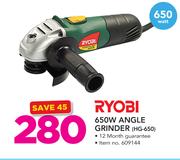 Ryobi 650W Angle Grinder HG-650