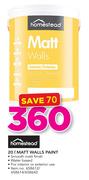 Homestead 20Ltr Matt Walls Paint