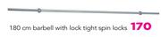 Everlast 180cxm Barbell With Lock Tight Spin Locks