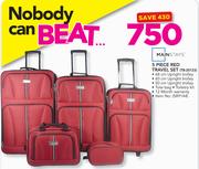 Mainstays 5 Piece Red Travel Set TB-20123