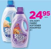 Sta-Soft Fabric Softener Assorted-2Ltr Each