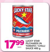 Lucky Star Pilchards In Tomato/Chilli Sauce-400gm