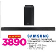 Samsung 2.1 Channel Soundbar With Wireless Subwoofer HW-K450 XA