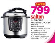 Salton 6Ltr Electric Pressure Cooker SEPC-01