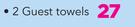 2 Guest Towels