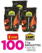 Camp Master 5Kg Briquettes-For 3