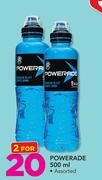 Powerade Assorted-2X500ml