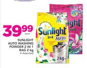 Sunlight Auto Washing Powder 2 In 1 Bag Assorted-2Kg Each