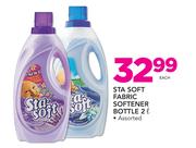 Sta Soft Fabric Softener Bottle Assorted-2Ltr Each
