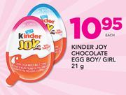 Kinder Joy Chocolate Egg Boy/Girl-21g Each