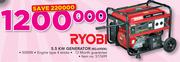 Ryobi 5.5Kw Generator RG-6900K