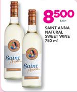 Saint Anna Natural Sweet Wine-750ml Each