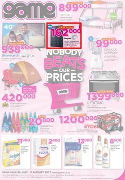Game Tanzania : Nobody Beats our Prices (26 July - 9 August 2017), page 1