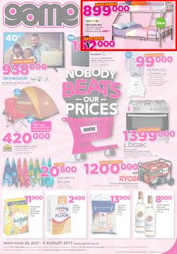 Game Tanzania : Nobody Beats our Prices (26 July - 9 August 2017), page 1