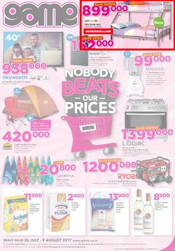 Game Tanzania : Nobody Beats our Prices (26 July - 9 August 2017), page 1
