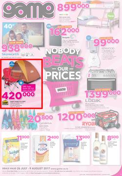 Game Tanzania : Nobody Beats our Prices (26 July - 9 August 2017), page 1