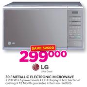 LG 30Ltr Metallic Electronic Microwave