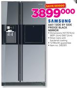 Samsung 660Ltr Side By Side Fridge Black Mirror