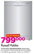 Russell Hobbs 12 Place Dishwasher RHDW12DS