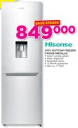 Hisense 299Ltr Bottom Freezer Fridge Metallic
