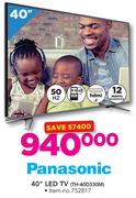 Panasonic 40" LED TV TH-40D330M